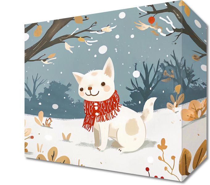 Obraz 20x20cm Śnieżny Kompan zdjęcie 1