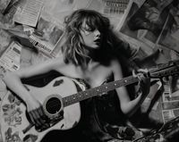 Plakat 76x60,5cm Młoda Gitarzystka