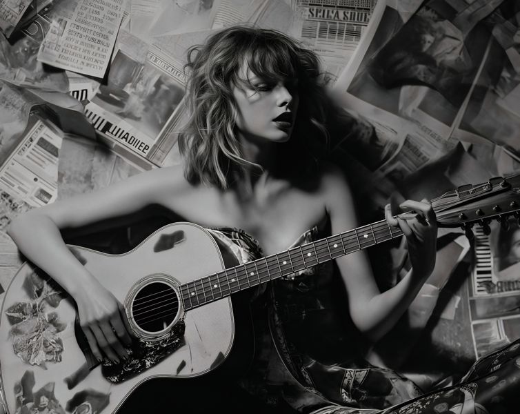 Plakat 76x60,5cm Młoda Gitarzystka zdjęcie 1