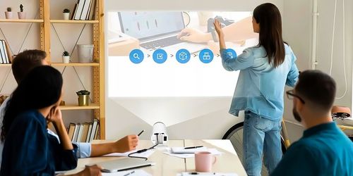 Projektor ANDROID rzutnik 4K WIFI PRZENOŚNY SMART FULL HD HY300 PRO LERTZ na Arena.pl