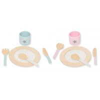 DREWNIANY ZESTAW OBIADOWY NACZYNIA