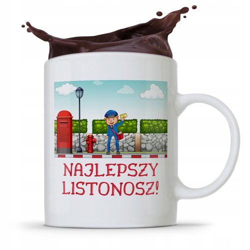 Kubek Prezent Dla Listonosza Najlepszy Listonosz Z Nadrukiem Ze Zdjęciem na Arena.pl