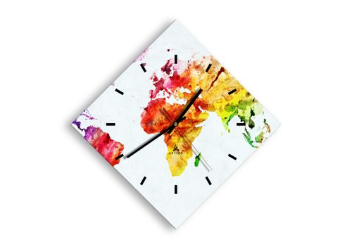 Zegar Ścienny - Mapa Kontynent - 30X30 Cm - C3Ad30X30-2799 na Arena.pl