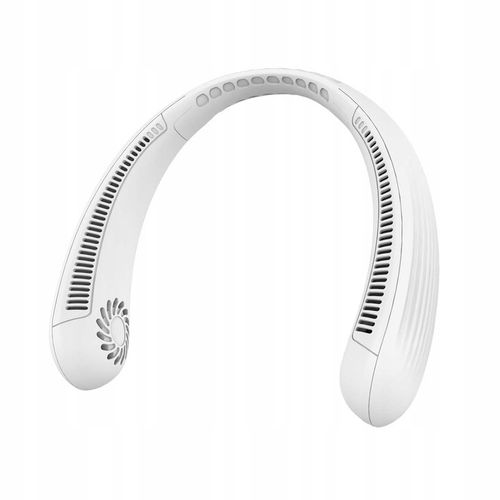 PRZENOŚNY WENTYLATOR WIATRAK NA SZYJĘ USB TRZY REGULOWANE PRĘDKOŚCI 3000mAh na Arena.pl