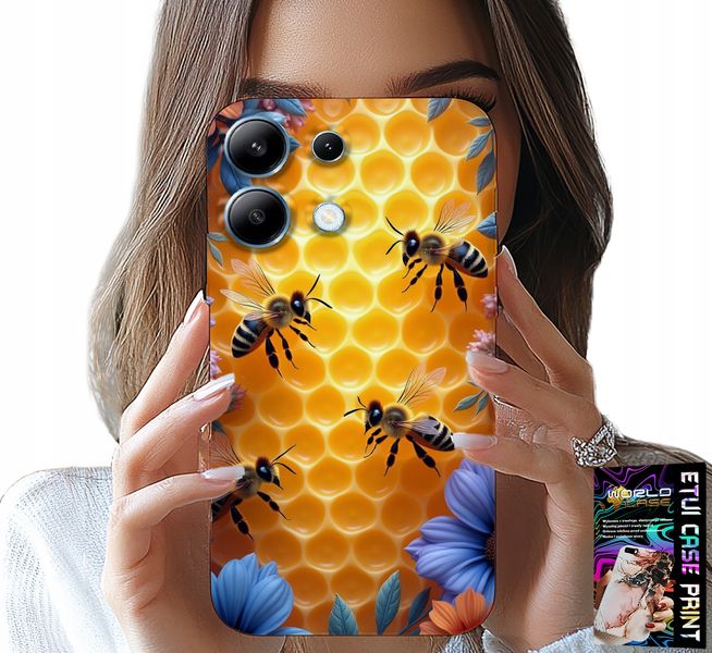 ETUI DO XIAOMI NOTE 14S - PSZCZOŁY UL PLASTER MIODU PLECKI CASE zdjęcie 1