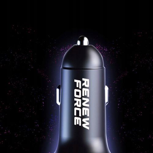 Transmiter bluetooth FM samochodowy SZYBKA ładowarka PD 24W QC3.0 USB-C RGB na Arena.pl