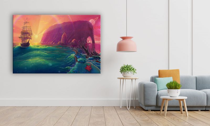 OBRAZ NA PŁÓTNIE 119 Kraina marzeń 40x30cm zdjęcie 5