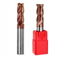 Frez węglikowy VHM Fi10mm 4pióra 55HRC TiSiN