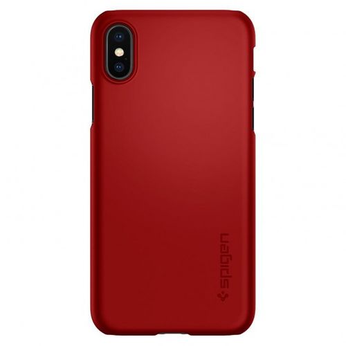 Spigen Thin Fit do iPhone X (czerwony) na Arena.pl