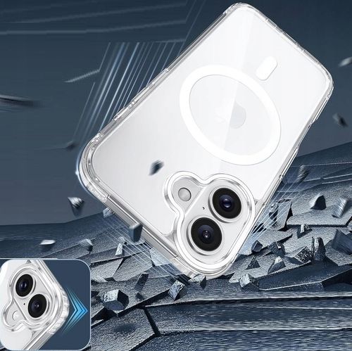 Etui Do iPhone 16 +Szkło 9H WZMACNIANE 360° do MAGSAFE CLEAR CASE na Arena.pl