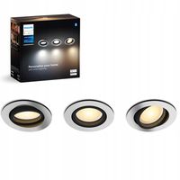 Oświetlenie punktowe LED Philips Hue White Ambiance Milliskin 3szt. Srebrne