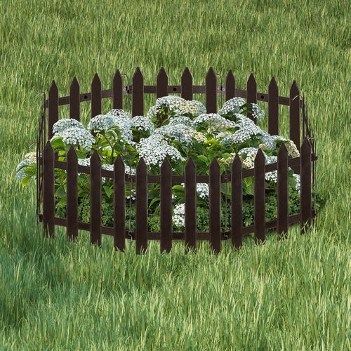 Płotek ogrodowy brązowy 30x30 cm 10 szt. na Arena.pl