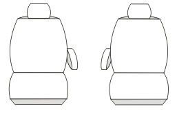 Pokrowce miarowe Premium do Citroen Berlingo II 1+1 2008-2018r. Czarne zdjęcie 3