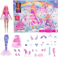 Barbie Świat Fantazji Kalendarz adwentowy: lalka Barbie o różowych włosach