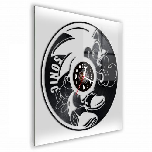 Zegar Ścienny z płyty winylowej na lustrze BAJKI 64 wzory 30x30cm na Arena.pl