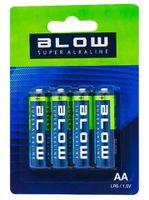 Baterie AA 1,5V alkaliczne LR6 paluszki Blow (4 sztuki)
