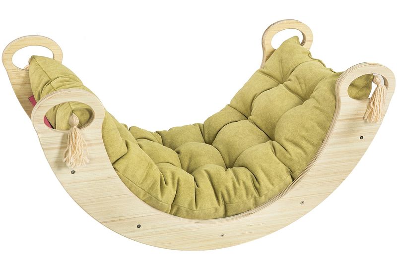 Bujak Huśtawka Tęczowy Most + PODUSZKA Zestaw Montessori zdjęcie 3