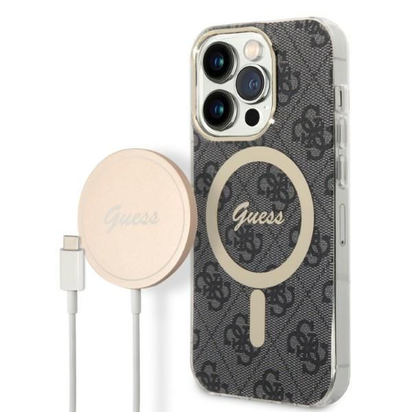Etui Guess do iPhone 14 Pro Max, Czarny, MagSafe zdjęcie 1