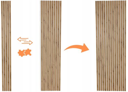 Lamele ścienne na Białej Płycie Dąb Różne kolory POLSKIE PREMIUM - 275x46cm na Arena.pl