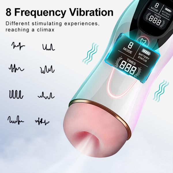 Masturbator-Vibration 8 Vibration modes + Interactive function zdjęcie 4