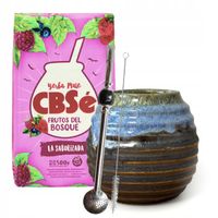 Yerba Mate Zestaw na Start! Owocowa CBSe Frutos Bosque + Tykwa Bombilla