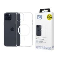 apple iphone 15 plus - 3mk clear magcase