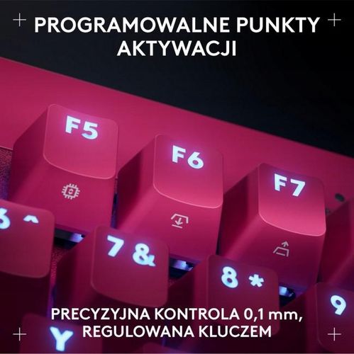 Klawiatura LOGITECH Pro X TKL Rapid Różowy na Arena.pl