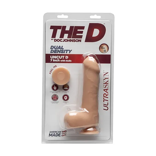 doc johnson uncut d 18 cm ultraskyn - model anatomiczny z mocną bazą na Arena.pl