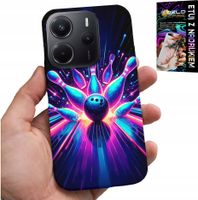 ETUI DO XIAOMI NOTE 14 4G - KRĘGLE BOWLING STRIKE POKROWIEC, PLECKI
