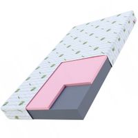 MATERAC PIANKOWY 90x200 16 CM PAMIĘĆ KSZTAŁTU VISCO WYCIĄG Z ALOESU ANTYRO