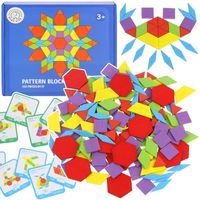 drewniane puzzle kreatywna układanka tangram mozaika montessori