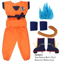 Dorosłe Garnitury Dla Dzieci Son Goku Anime Cosplay Kostiumy Świąteczne