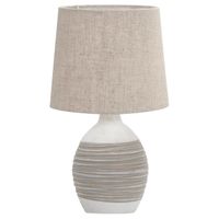 Ceramiczna lampka stołowa Ambon 41-78407 Candellux klasyczna beżowa