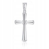 SREBRNY MĘSKI DUŻY KRZYŻ ZAWIESZKA KRZYŻYK RODOWANY SREBRO PRÓBA 925