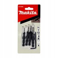 2X MAKITA ZESTAW WIERTEŁ DO DREWNA 4szt. Z POGŁĘBIACZEM 2,4 2,8 3,2 3,6mm