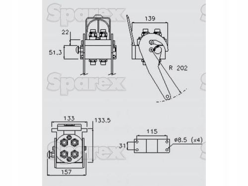 Multizłącze Hydr. Gniazdo Gwint Żeński x 3/8'' BSP na Arena.pl