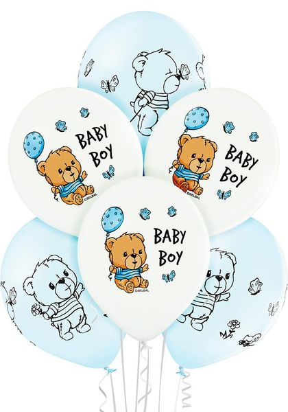 balony  dla chłopca 30cm 6szt. zdjęcie 1