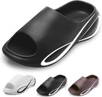 Sandały Klapki unisex wysokiej jakości materiał EVA czarne 44-45