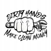 Naklejka Wlepka Emblemat Samochod Auto Brudne Ręce Robią Czyste Pieniądze