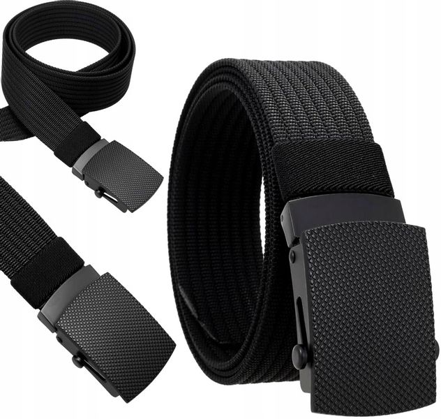 Pasek Męski Parciany Parciak Do Spodni Pas Solidny zdjęcie 4