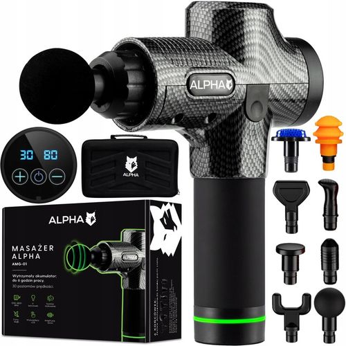 PISTOLET DO MASAŻU MASAŻER DO PLECÓW CIAŁA MASSAGE GUN PRO ALPHA na Arena.pl