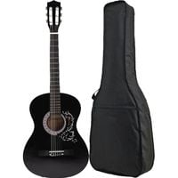 Gitara klasyczna Castelo 7/8 Black Czarna od 12 lat dla dorosłych Pokrowiec