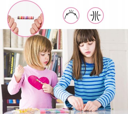 OGROMNY Zestaw do Robienia Biżuterii Bransoletek Literki Buźki Charmsy XXL na Arena.pl