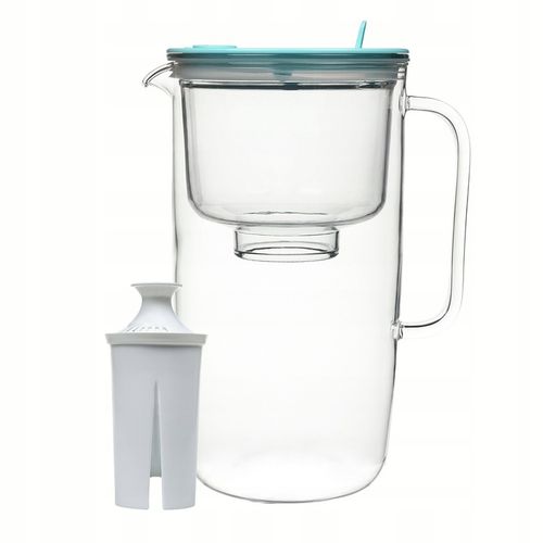 Szklany dzbanek filtrujący Sonata Niebieski + 6 wkładów UniX na Arena.pl