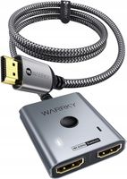 WARRKY PRZEŁĄCZNIK ROZGAŁĘŹNIK HDMI 4K WIDEO HDCP 2.2 HDR 60Hz 2 w 1