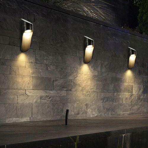 Lampa kinkiet zewnętrzny solarny LED czarny/szary na Arena.pl