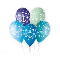 balony premium podwodny świat 13" 5szt karnawał