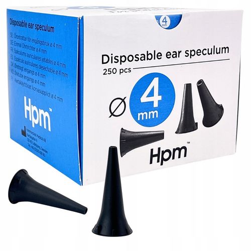 Wziernik uszny do otoskopu 4,0 mm HPM – 250 szt. na Arena.pl