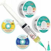 CYNA DO LUTOWANIA 2szt + PLECIONKA DO CYNY 2szt + TOPNIK AMTECH 223-UV 10g