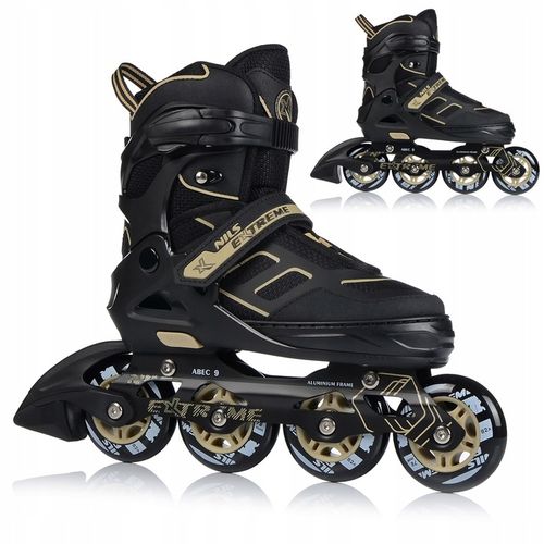 NILS Łyżworolki Rolki Regulowane Rekreacyjne Młodzieżowe 39-42 na Arena.pl